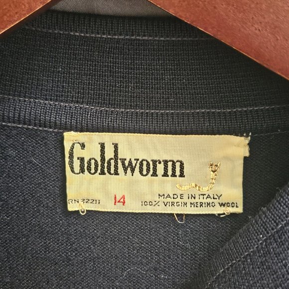 Vintage Navy blue dress - Picture 4 of 4